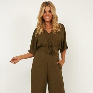 Showpo Jumpsuit In Khaki